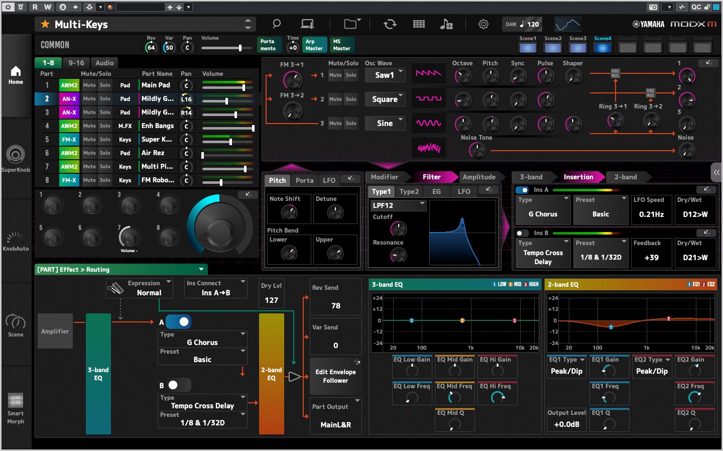 エスクプス　YMMD サノク Expanded Softsynth Plugin para MODX M - Descrição - Aplicativos