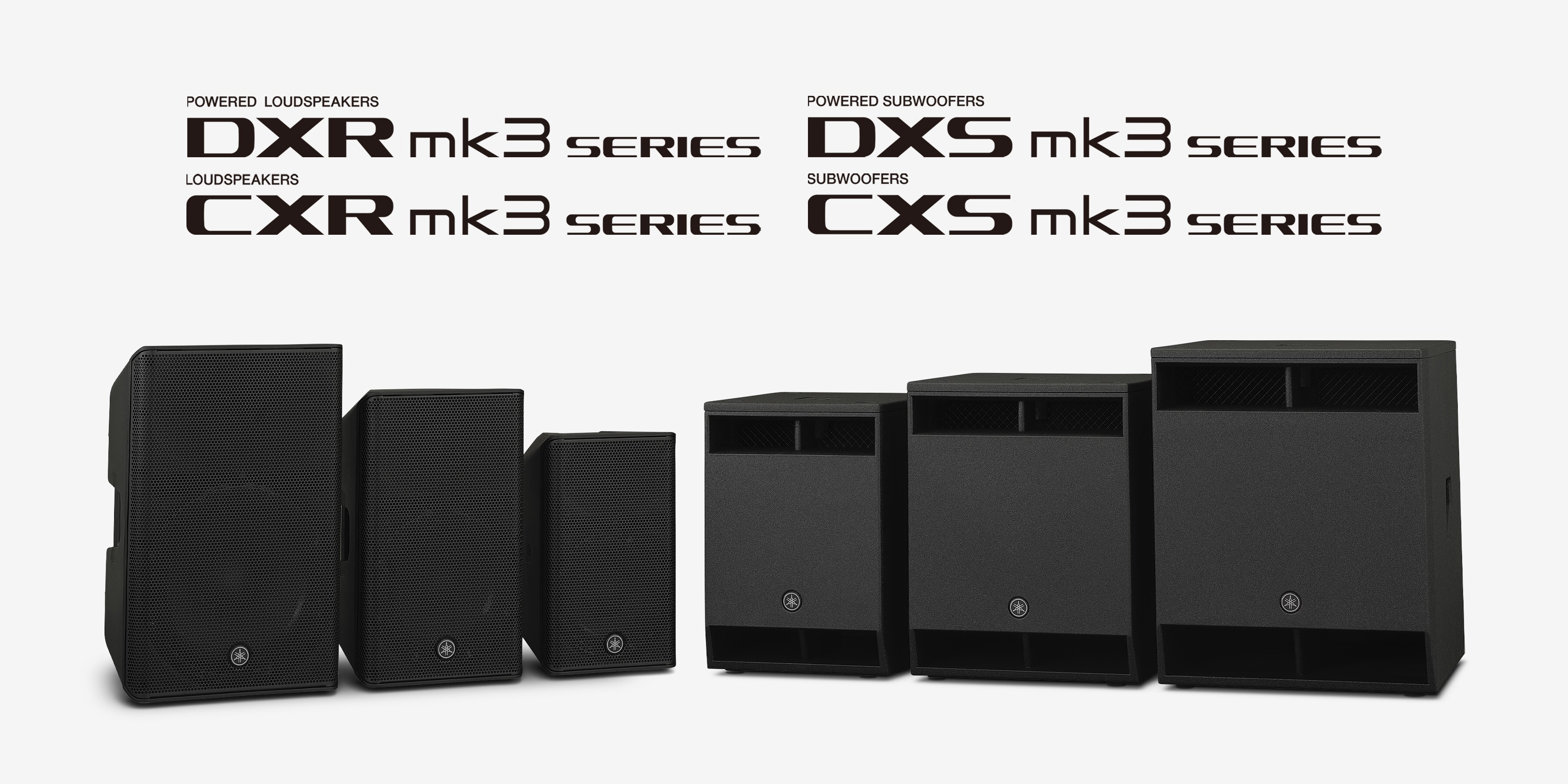 Yamaha lança as séries atualizadas DXR/DXS mk3 e CXR/CXS mk3