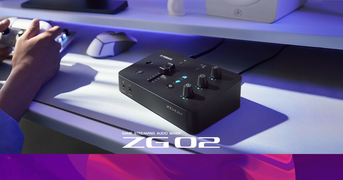 Yamaha ZG02 USBオーディオインターフェース ZG02 - Descrição - Série ZG - Consoles de Mixagem - Produtos