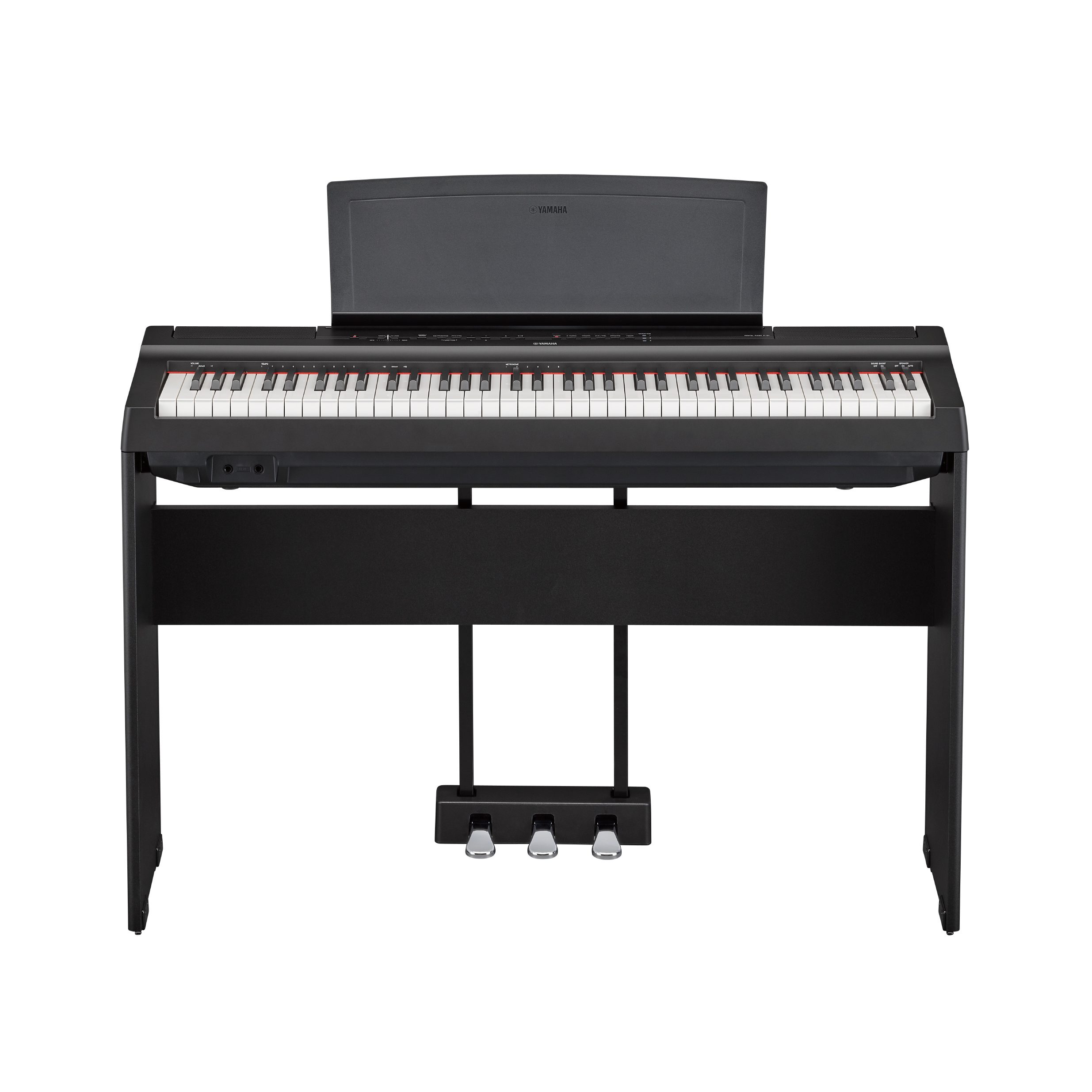 【ペダル・譜面台付き】 YAMAHA Pシリーズ 73鍵盤 P-121 ブラック P-121 - Descrição - P Series - Pianos - Instrumentos