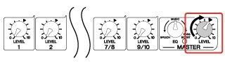 4 Ajuste os volumes