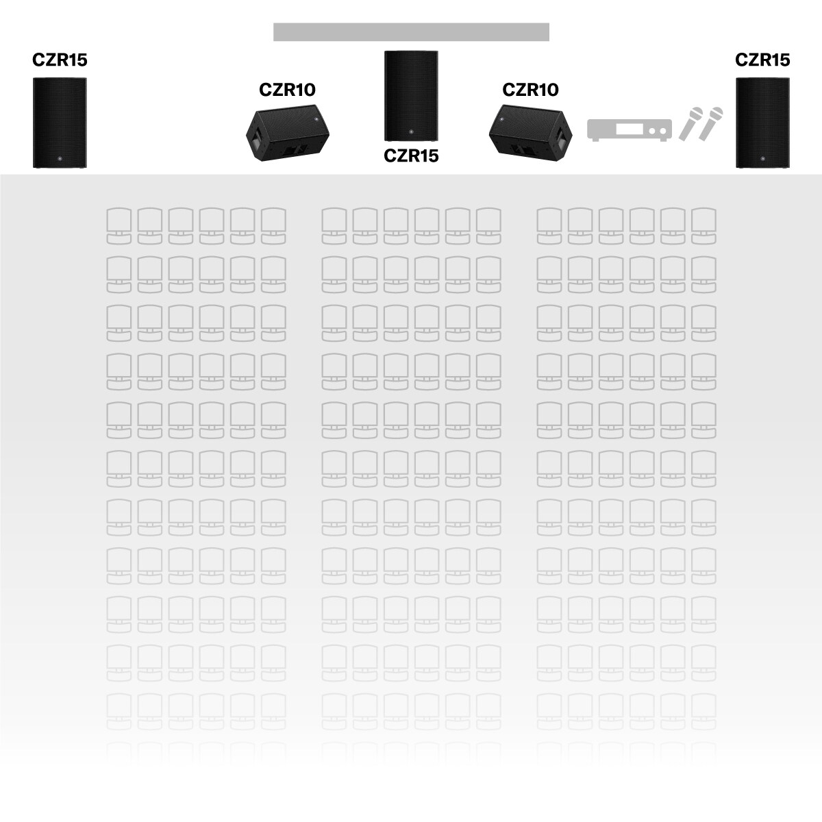 Sala de apresentação (Grande) com operador