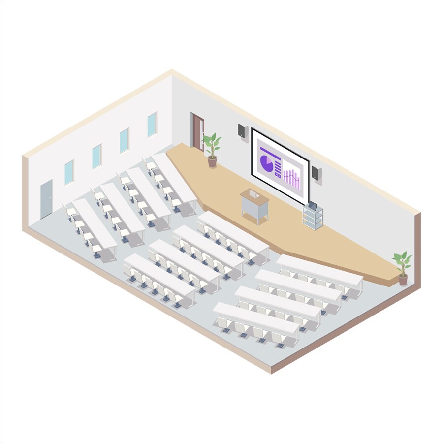 Sala de apresentação (grande)