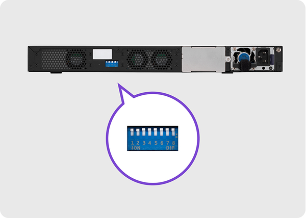 Configuração sem o uso de um PC via switches DIP