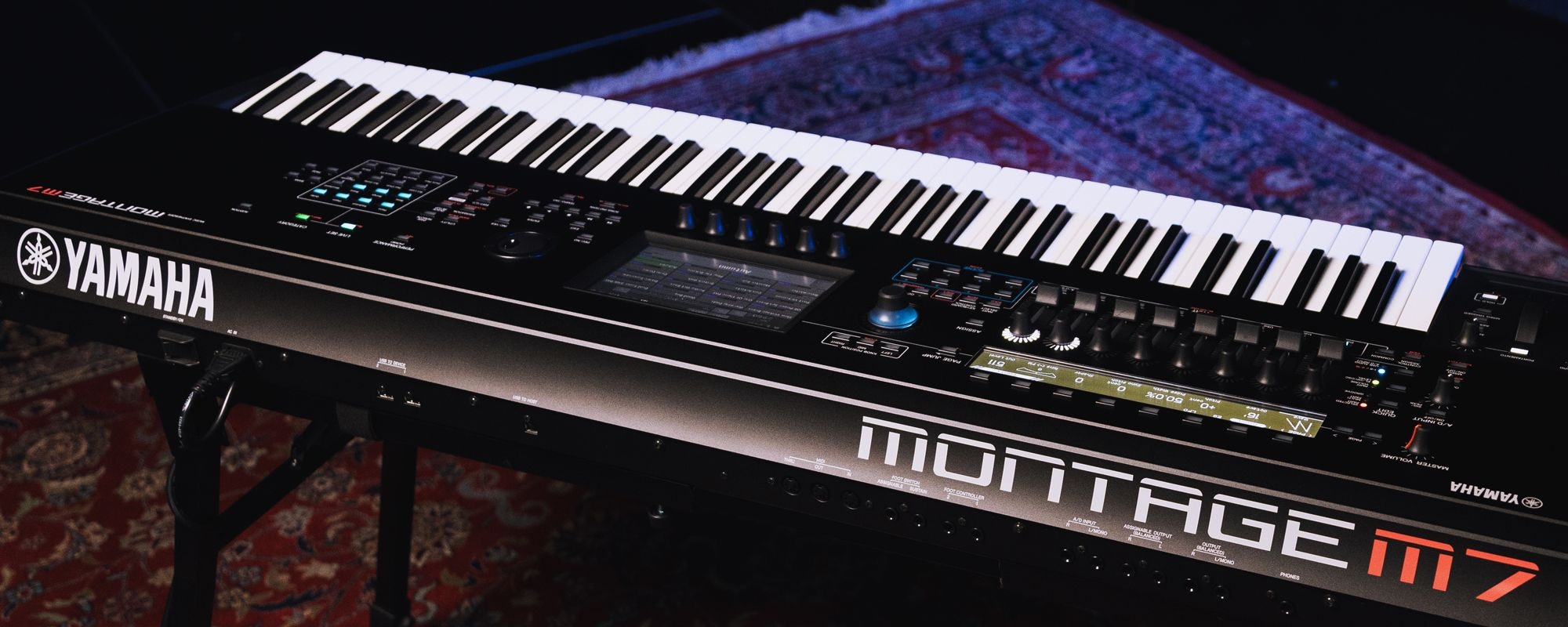 Key visual of the synthesizer product MONTAGE M