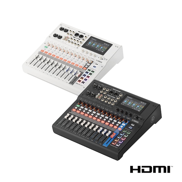 Console de mixagem digital de 18 canais com interface de vídeo Yamaha MGX12V