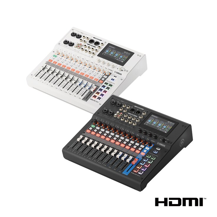 Console de mixagem digital de 18 canais com interface de vídeo Yamaha MGX12V