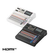 Console de mixagem digital de 18 canais com interface de vídeo Yamaha MGX12V