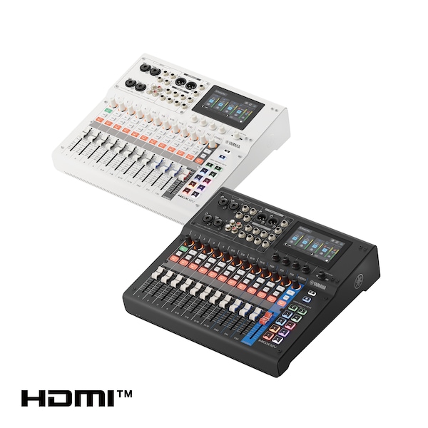 Console de mixagem digital de 18 canais com interface de vídeo Yamaha MGX12V