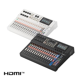 Console de mixagem digital de 22 canais com interface de vídeo Yamaha MGX16V