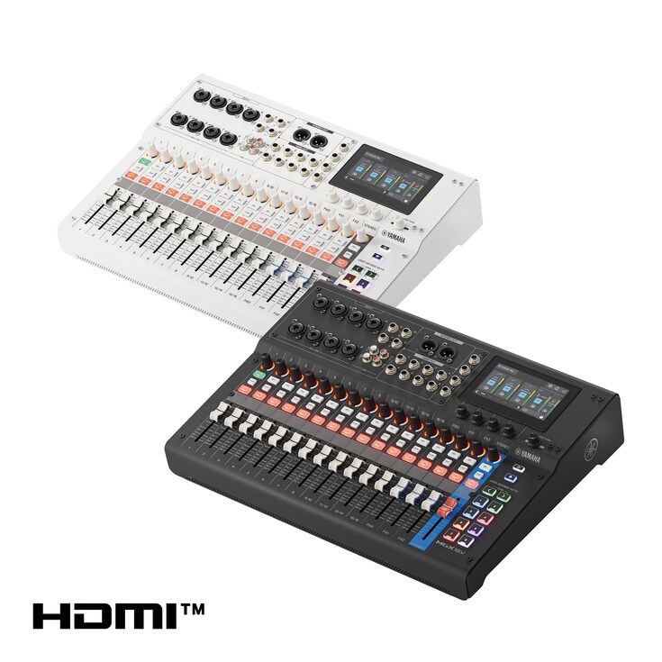 Console de mixagem digital de 22 canais com interface de vídeo Yamaha MGX16V