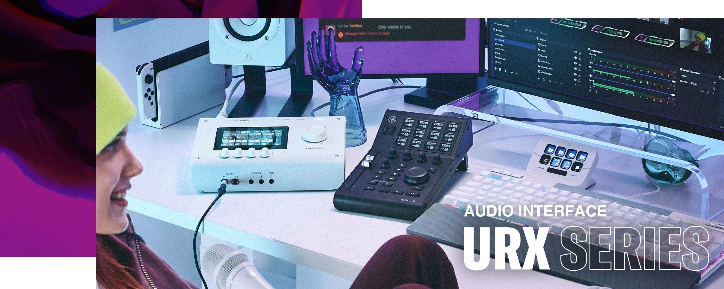 Interface de Áudio Yamaha Série URX