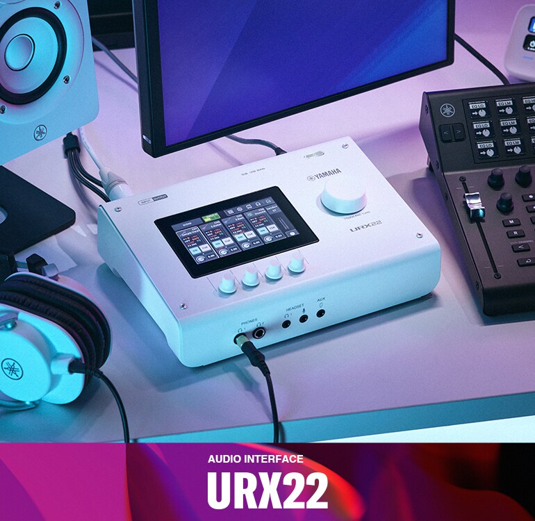 DTM・DAW YAMAHA URX22 URX22 - Descrição - Série URX - Interfaces - Produtos - Produção