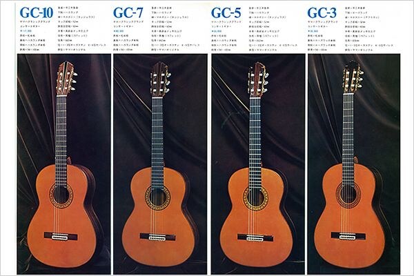 GC3/5/7/10: a primeira série de violões clássicos da Yamaha