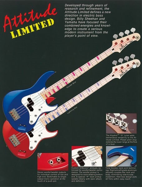 Modelo exclusivo Billy Sheehan da Attitude Limited