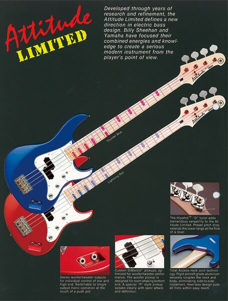 Modelo exclusivo Billy Sheehan da Attitude Limited