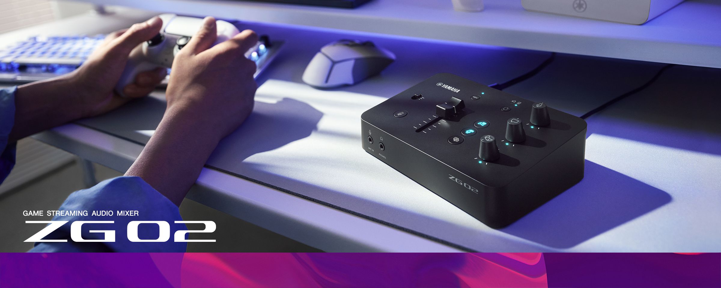 DTM・DAW YAMAHA ZG02 ZG02 - Descrição - Série ZG - Streaming ao vivo/ Gaming - Áudio