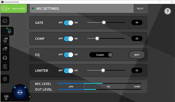 MIC SETTINGS
